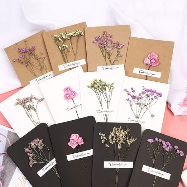 نقاشی کارت گل خشک