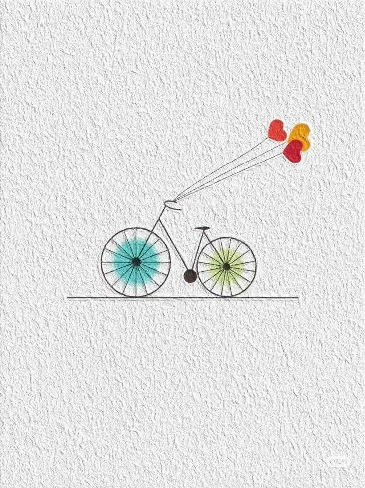 نقاشی طرح دوچرخه