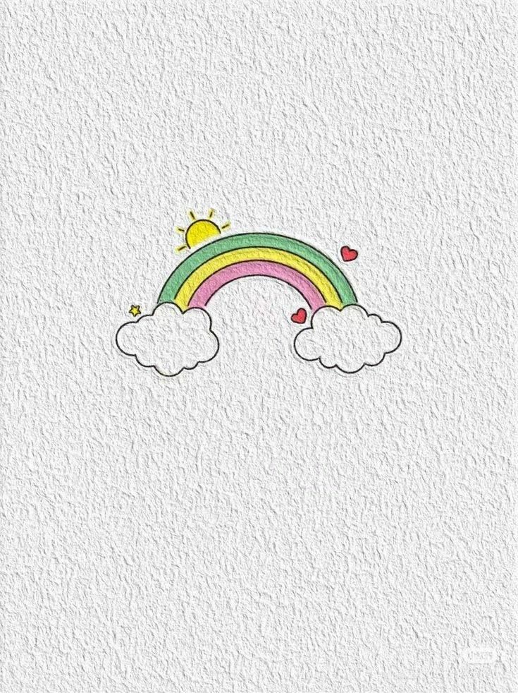 نقاشی طرح رنگین کمان